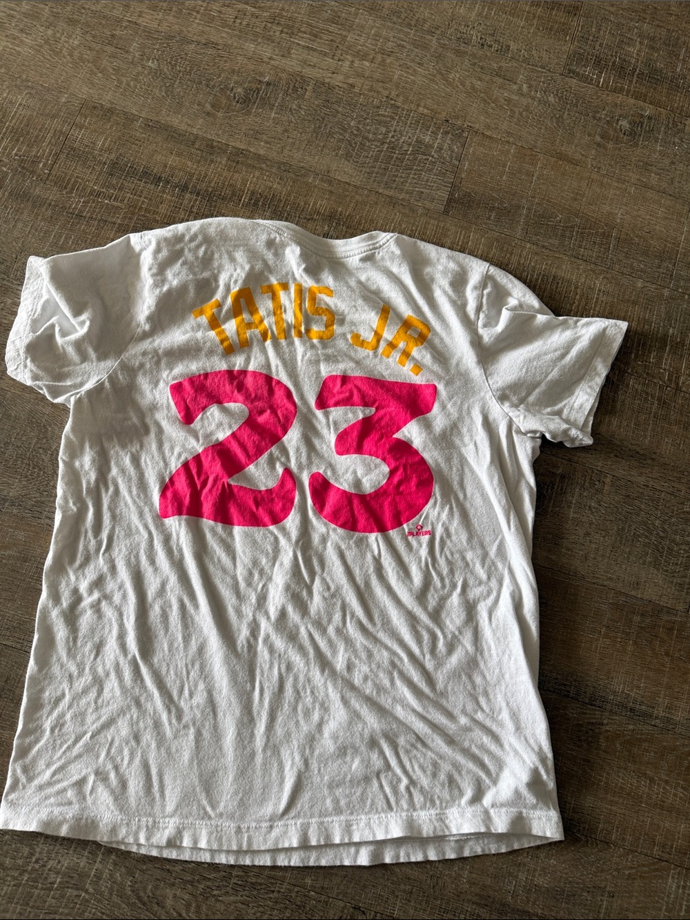 Nike San Diego Padres Tatis #23 White City Connect T-shirt Tee Pink Green Size M - Picture 6 of 6